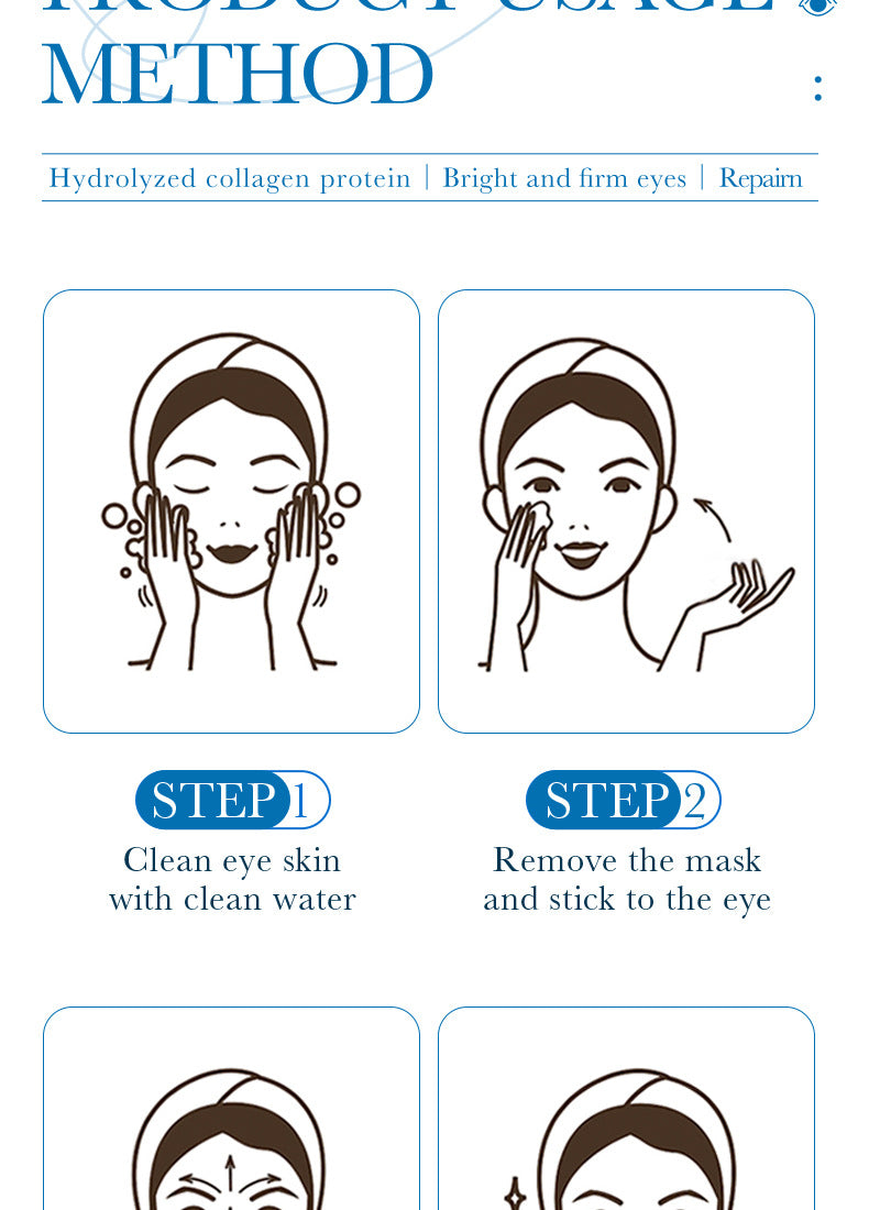 Collagen Butterfly Gel Eye Mask SADOER Improve Dark Circles and Eye Wrinkles Cross-Border Wholesale