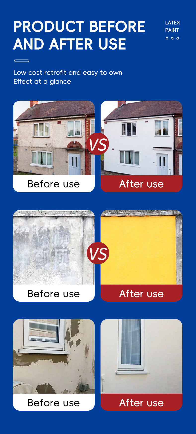 Qixia Exterior Wall Latex Paint Wall Renovation Special Repair Exterior Wall Paint Color Change Coating Wall Paint Exterior Wall Coating