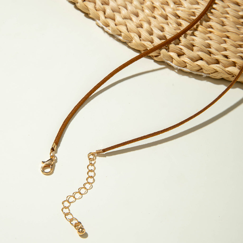 European and American Retro Turquoise Pendant Sweater Chain Design Heart-shaped Women's Autumn Winter Long Tassel Y Type Necklace