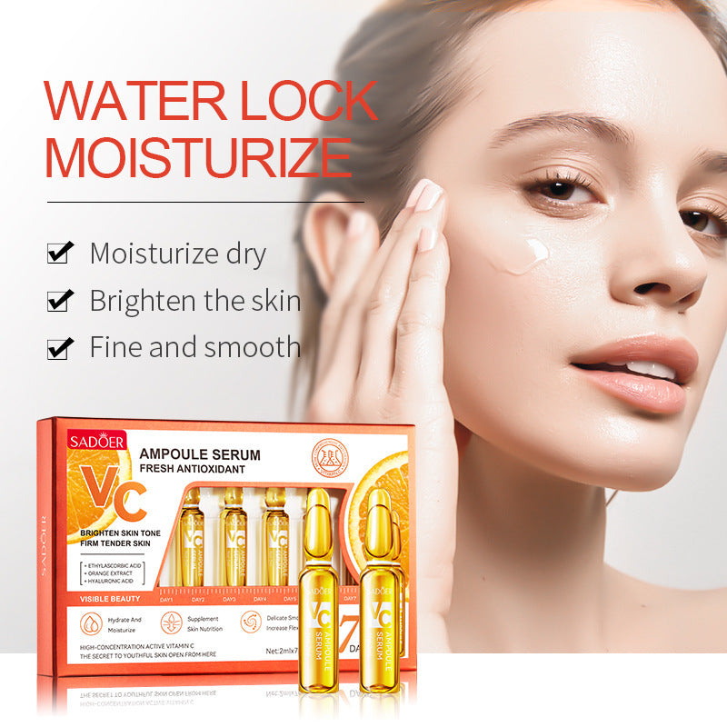 Ampoule Essence SADOER Golden Hyaluronic Acid VC Moisturizing and nourishing  Foreign Trade Live Wholesale