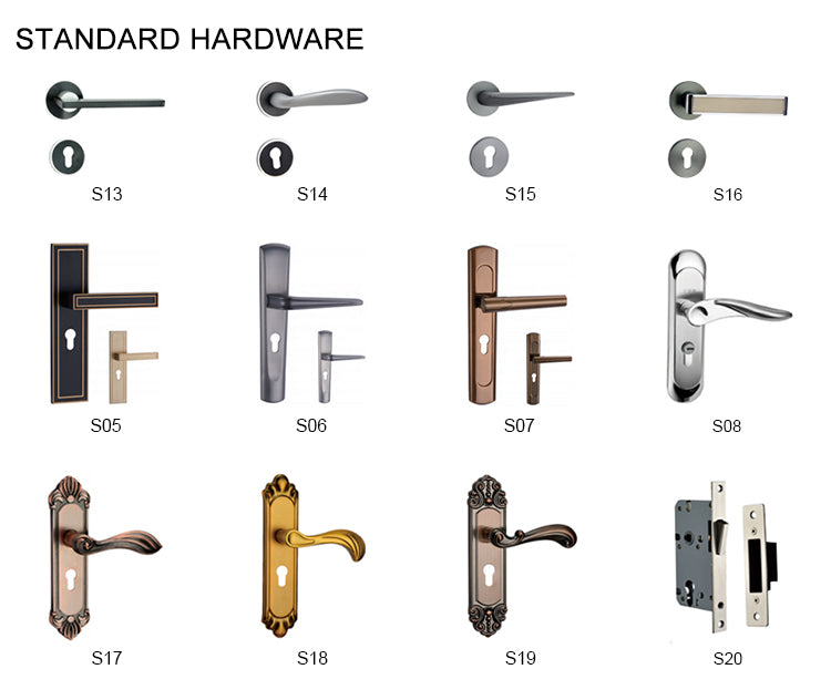 Luxurious Wooden Internal Door Design Doors Interior With Frame for Bedroom Apartment Villa