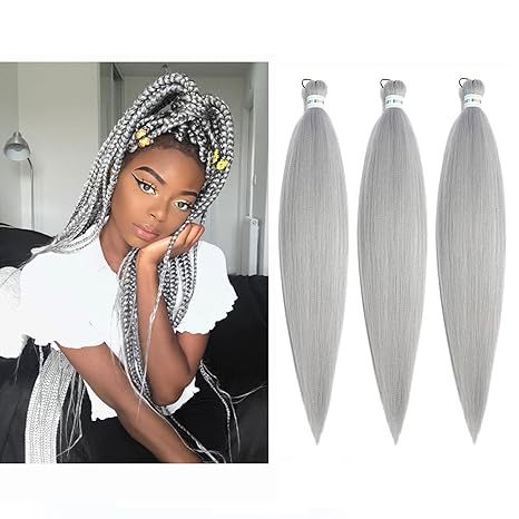 EZ Braided Synthetic Crochet Hair Export Cross-Border Factory In Stock Big Braids European and American Long Straight Hair