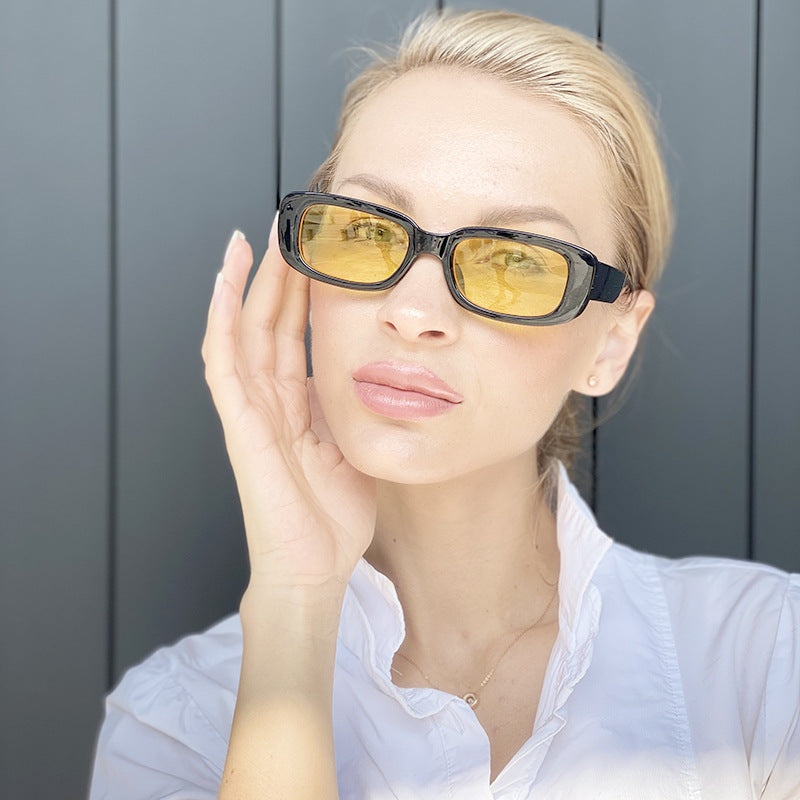 Vintage Cat Eye Sunglasses for Women Fashion Trend Oval Small Frame Sunglasses Sun Protection Glasses sunglasses