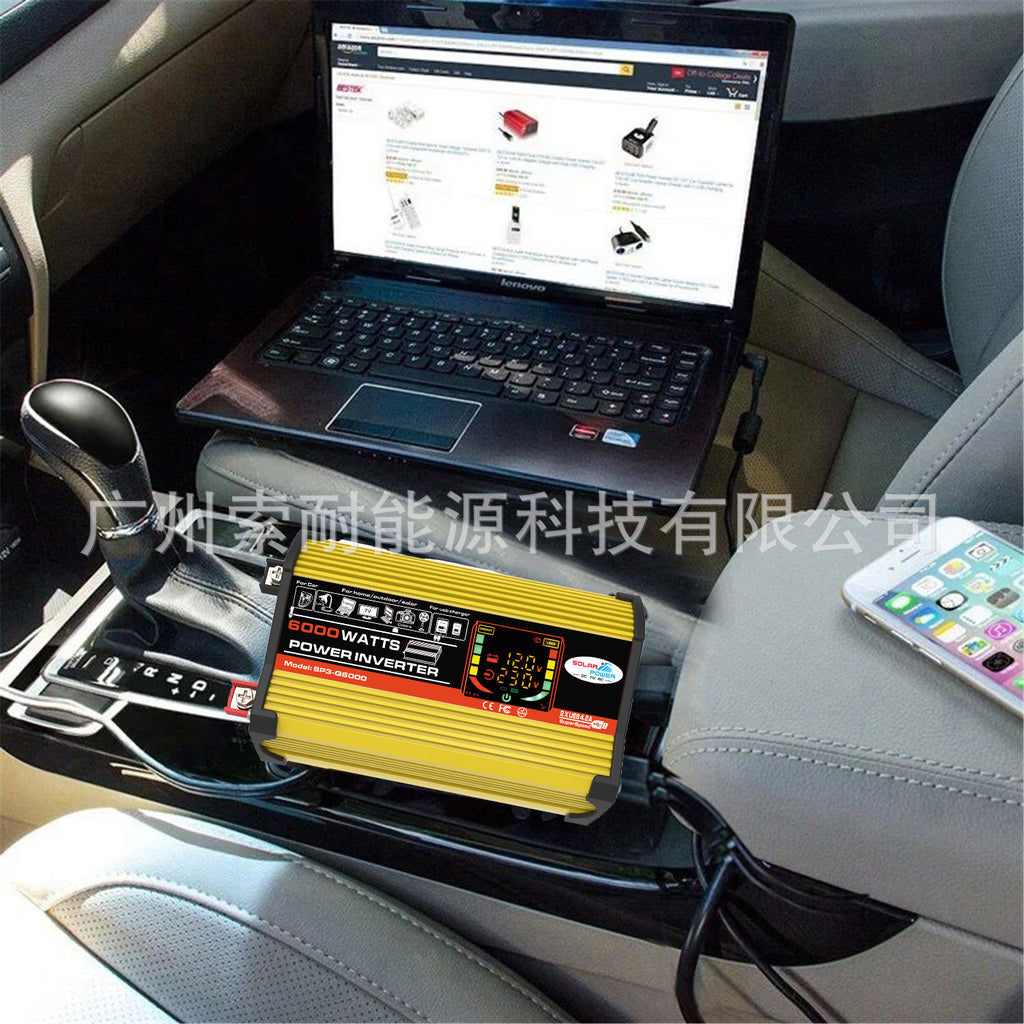 Automobile and Motorcycle Parts Car Inverter Power Supply500W Car Charger Adapter12V Turn110V/220V Vehicle Inverter
