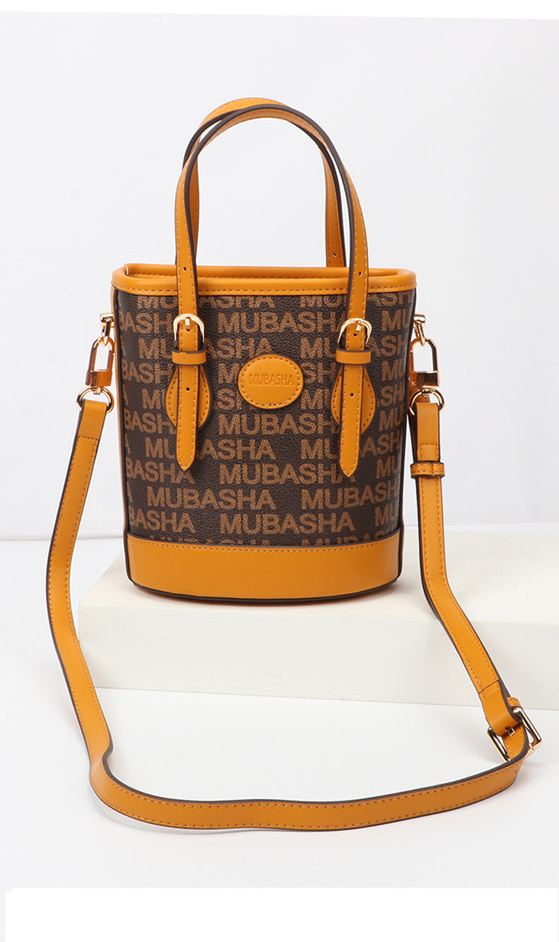 Women's Bag New Trendy Fashion Casual Vintage Bucket Bag Retro Handbag Unique Stylish Crossbody Bag