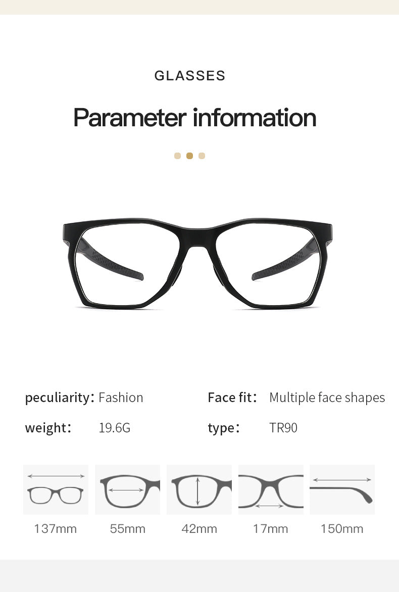 Sports Series Eyeglass Frames Fashion Frames Export Ready Stock TR Glasses Frame