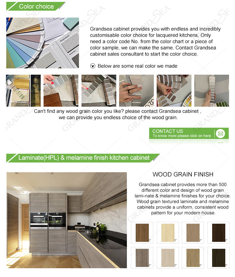 Foshan Factory Outlet Sale Kitchen Furniture Modern Lacquer Finished Kitchen Cabinets