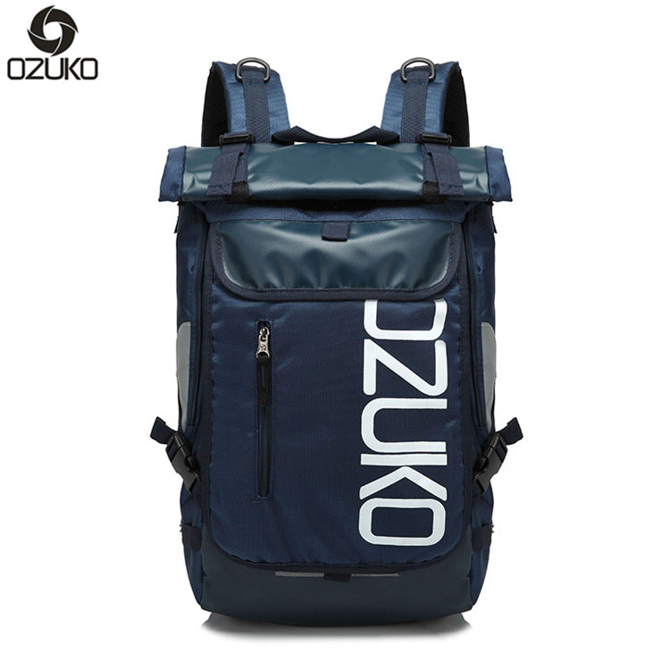 Trendy Brand Backpack for Men, College Student Bag, Oxford Cloth Laptop Backpack, Business Commuting Casual Men's Backpack