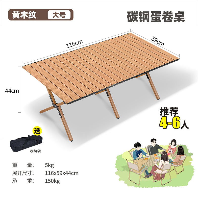 Outdoor Folding Chair Army Green Kermit Chair Reinforced Portable Camping Chair Fishing Stall Egg Roll Table and Chair Set