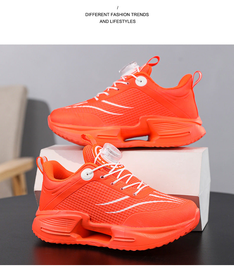 Children's New Shadow Boys' Running Shoes Casual Fashion Kids' Shoes Mesh Breathable Lightweight Non-Slip Wear-Resistant Sports Shoes