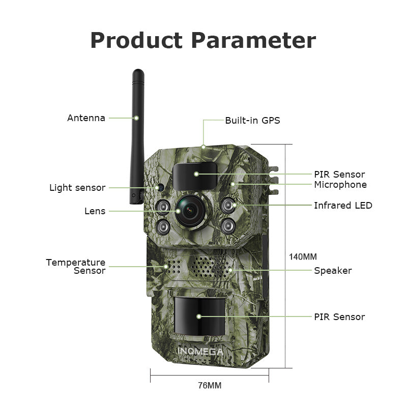 Manufacturer Private Model Outdoor Camouflage Camera3MPAI Animal Identification Pair PIR Induction4G Camera4G Remote Monitoring