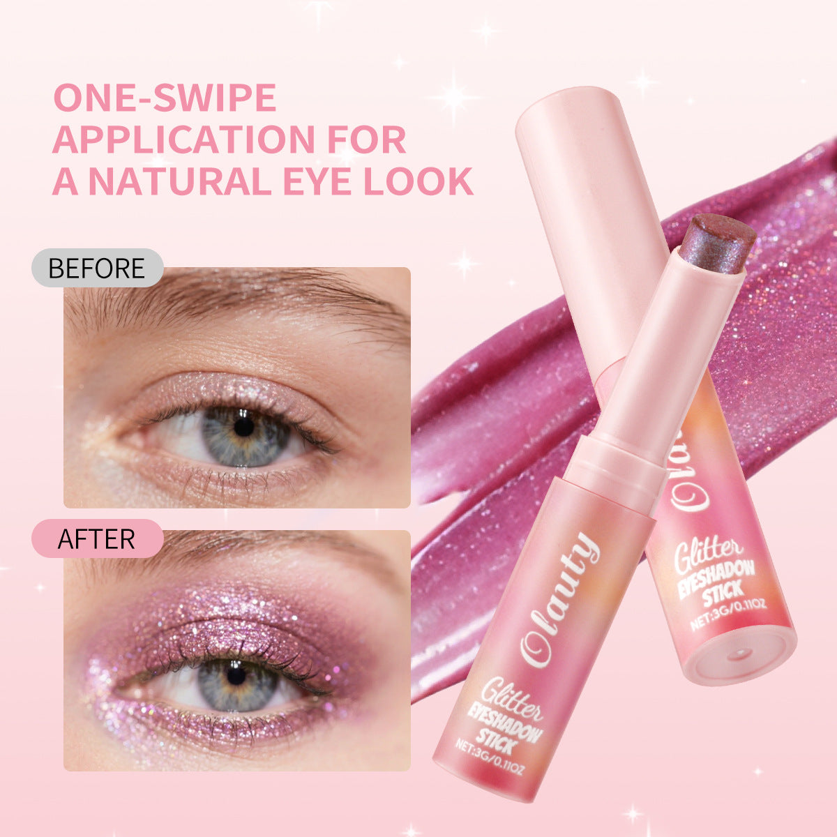 tk Jelly Highlight Eyeshadow Stick3g Contour Highlight Stick Pearlescent Shimmer6Color Packaging Beauty Makeup