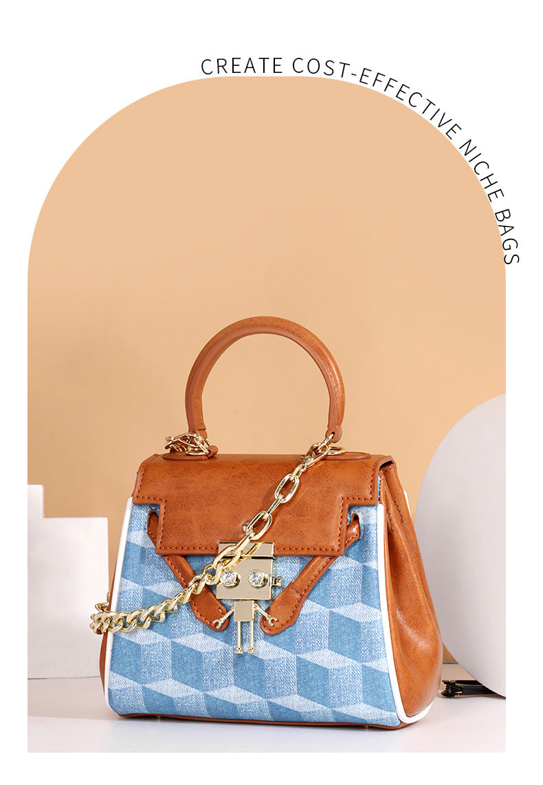 Internet Celebrity Kelly Small Square Bag for Women, Fashionable New Simple Handbag, Student Shoulder Crossbody Bag, Trendy Women's Bag Wholesale