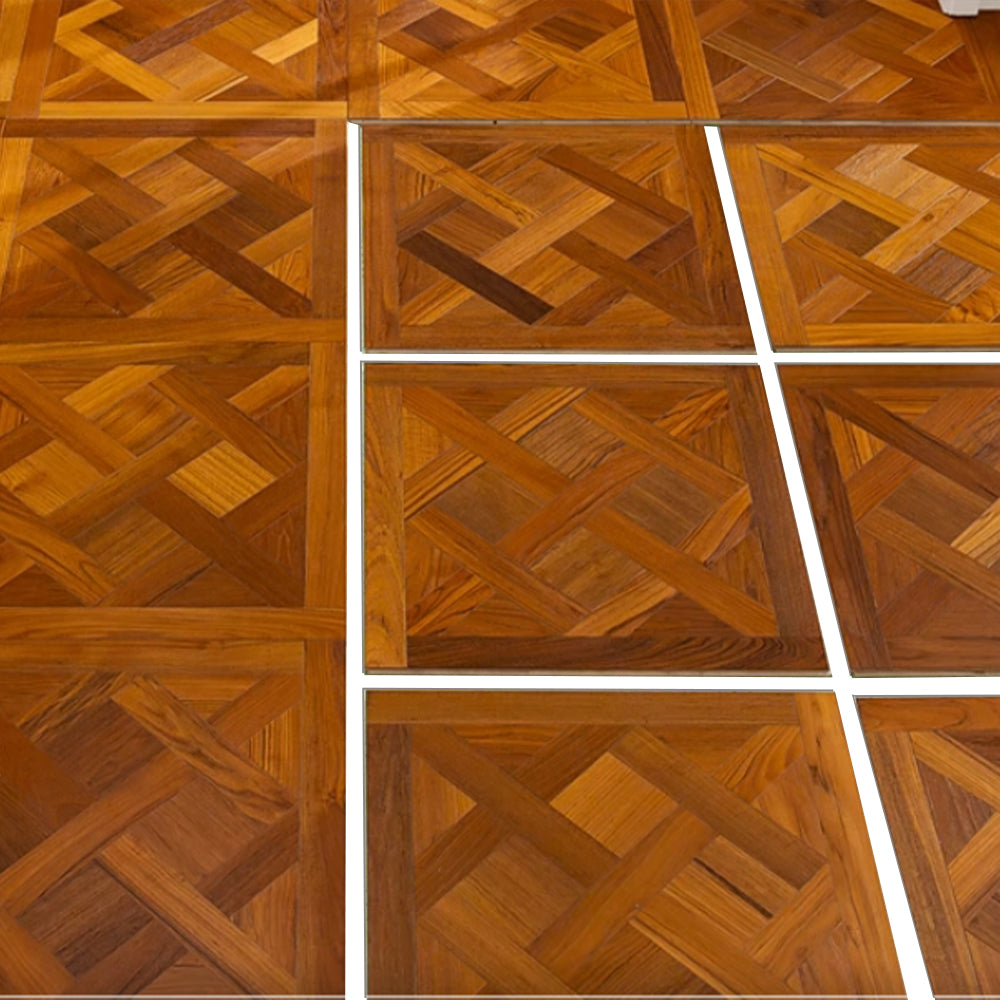 ENF&B1 Certified Luxury Versailles Palace Style Solid Teak Art Parquet Engineered Wood Flooring for Living Room Park