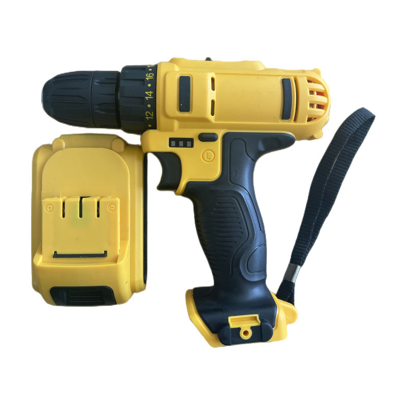 Wholesale Rechargeable Cordless Drill Lithium Battery Hand Drill Multifunctional Electric Screwdriver Pistol Drill Electric Screwdriver Factory Direct Sale