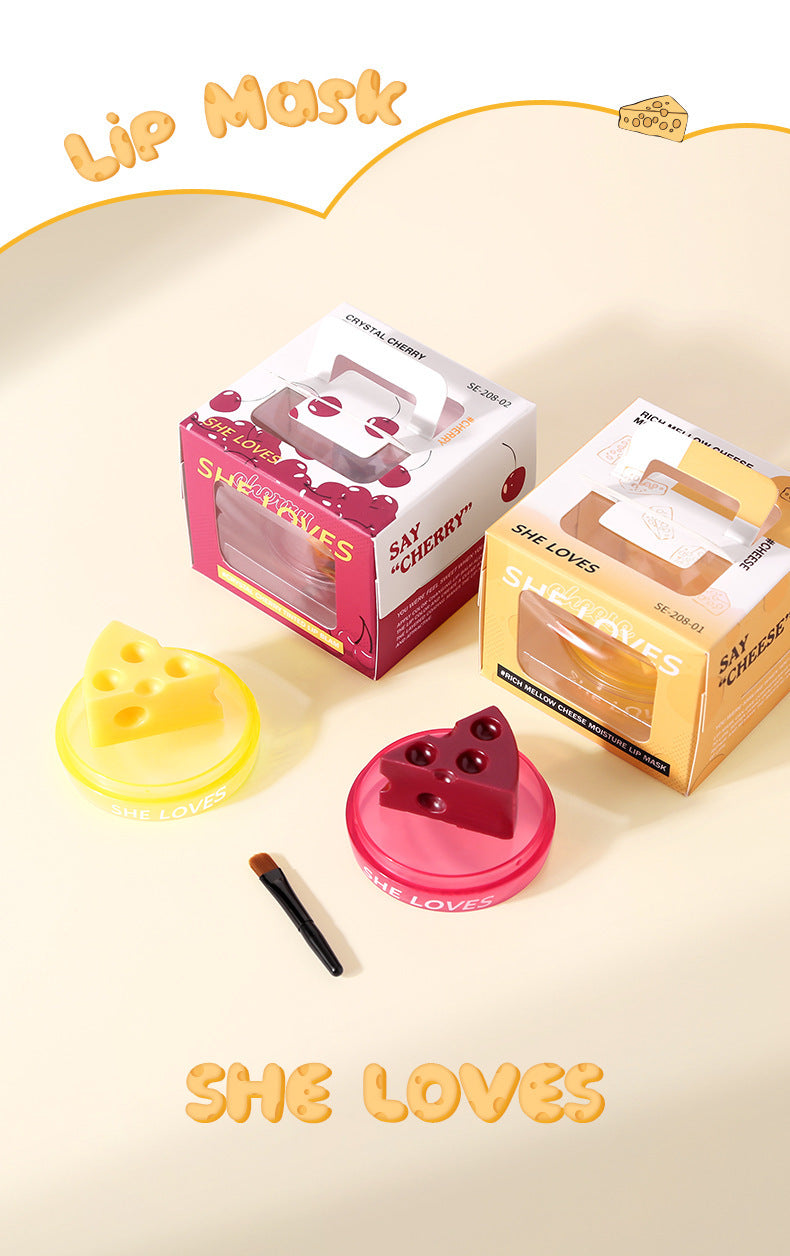 Specialized Cheese Lip Mask Lip Essence Scrub Exfoliating Dead Skin Color Changing Lip Balm