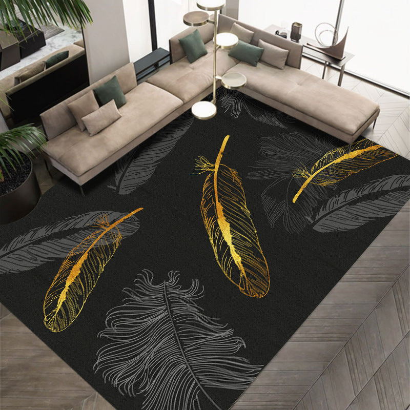 Light Luxury Crystal Velvet Carpet Wear-Resistant and Dirt-Resistant Living Room Sofa Coffee Table Carpet Cooling and Silent Home Non-Slip Bedroom Carpet