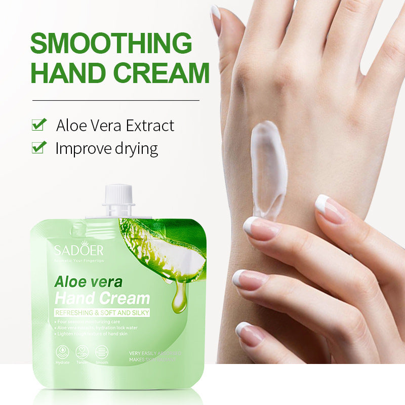 Plant-Based Hand Cream in Sachet SADOER Avocado Aloe Vera Moisturizing Refreshing  Wholesale