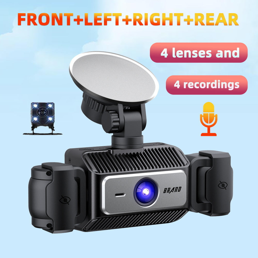 S9New four-way four-lens dashcam4Camera Recorder HD Night Vision1080P