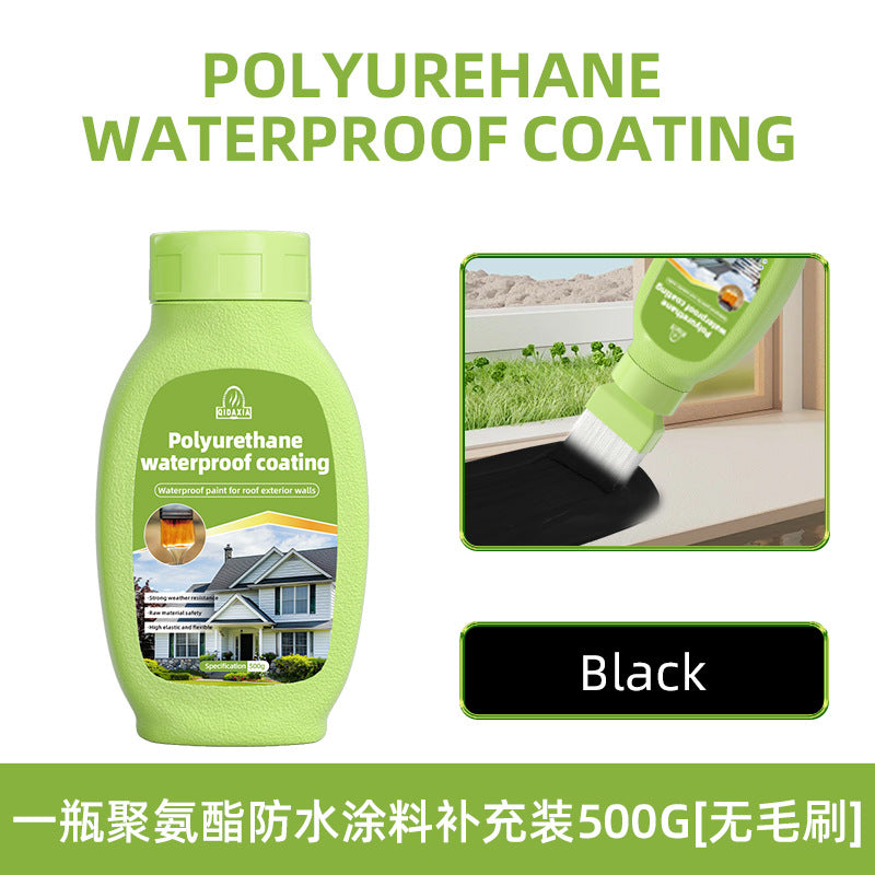 Water-Based Polyurethane Multi-Color Waterproof Leak Repair Roof Waterproof Glue Coating Brush House Leak Coating Sealant