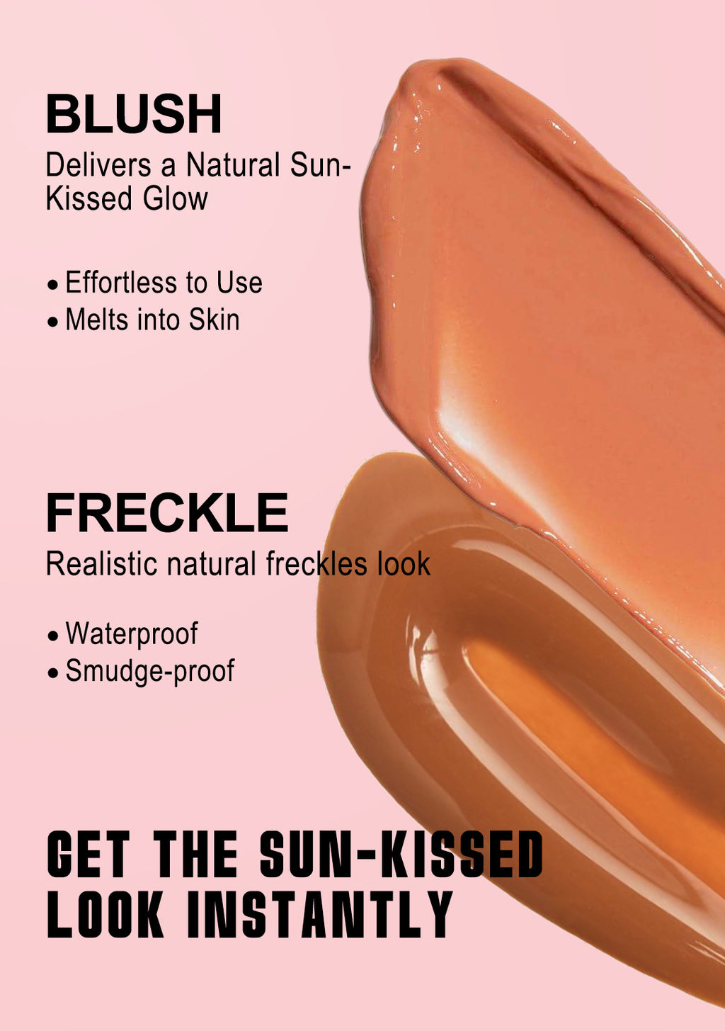 Dual-Head Freckle Pen Blush Liquid Two-in-One Natural Spot Enhancer Waterproof Long-Lasting Mole Spot Pen