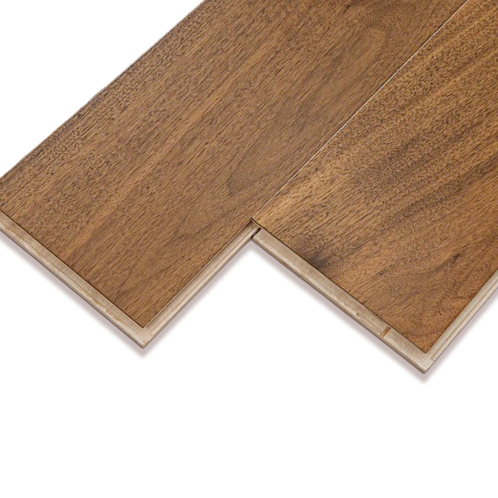 12mm Multilayer Black Walnut Engineered Wood Flooring Smooth Finish Waterproof for Exterior Outdoor Park Custom Size Home Office