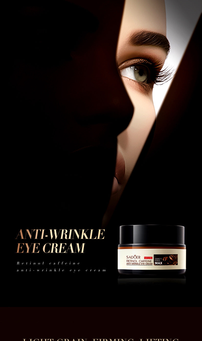 Retinol Caffeine Eye Cream SADOER Improve Dark Circles, Eye Wrinkles, and Eye Bags  Wholesale