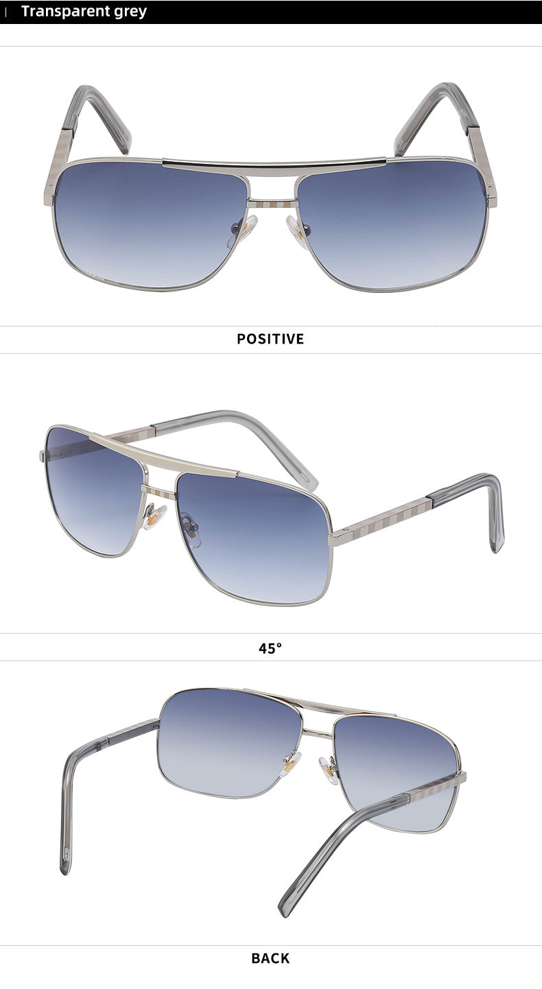 New style sunglasses for men ATTITUDE Vintage Square Frame Slingshot Sunglasses Trendy Men Street Style Fashion shades