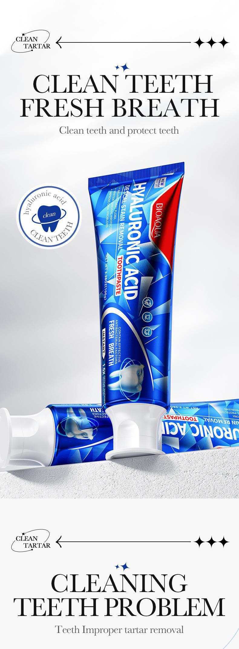BIOAOUA Baking Soda Gum Care Toothpaste Clean the Mouth and Freshen Breath Genuine Toothpaste Wholesale