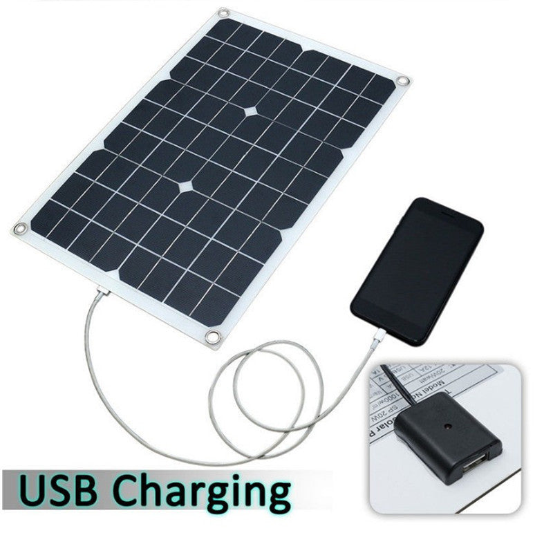 Outdoor Solar Panel20W Monocrystalline Solar Panel High Power Flexible Solar Panel