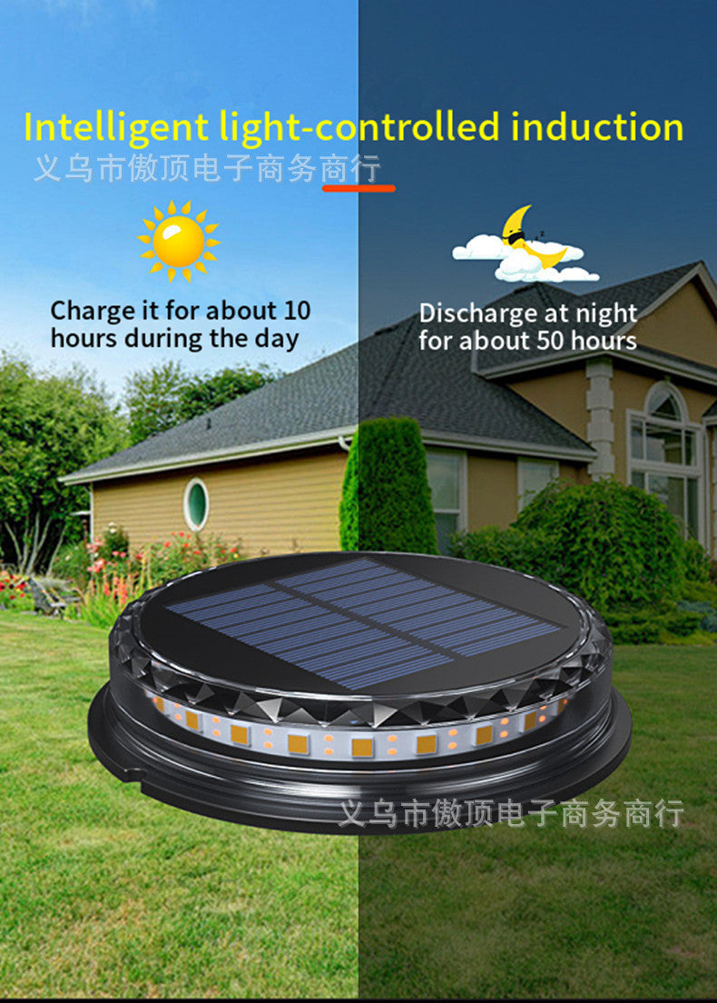 Outdoor Buried Light Waterproof Solar Garden Yard Ground Light Landscape Light Lawn Ground Light LED Wall Lamp