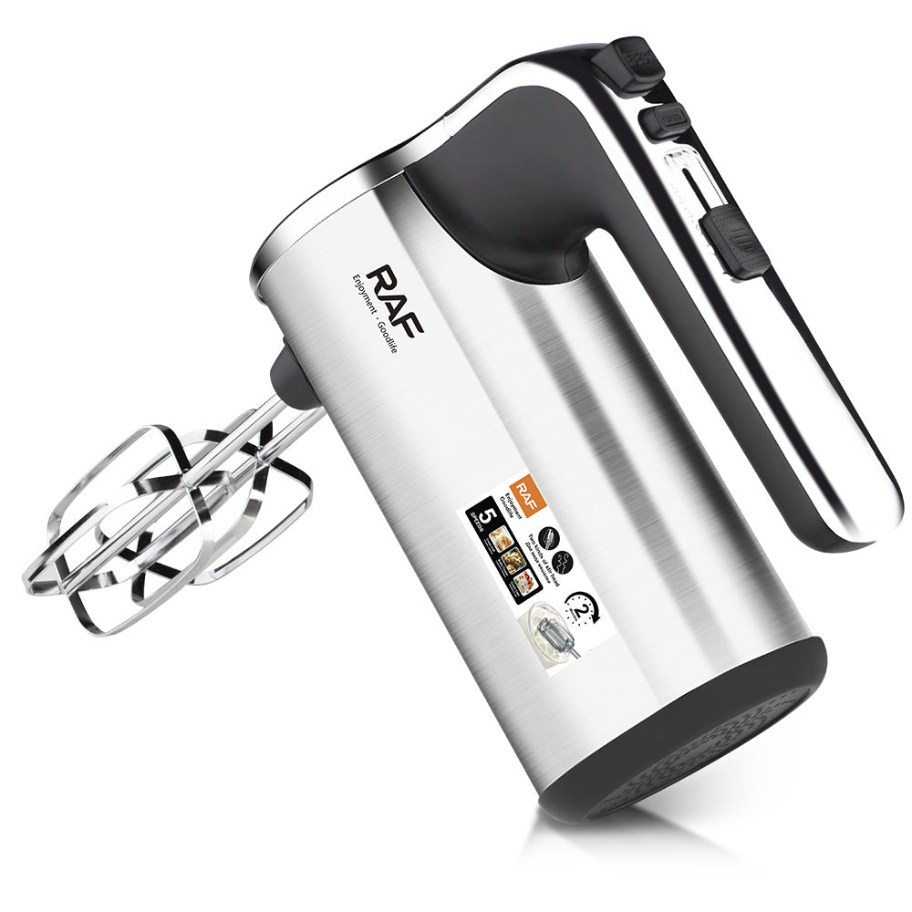 RAF European Standard Fully Automatic Handheld Household Electric Egg Beater Baking High-Power Whisk Cream Mixer