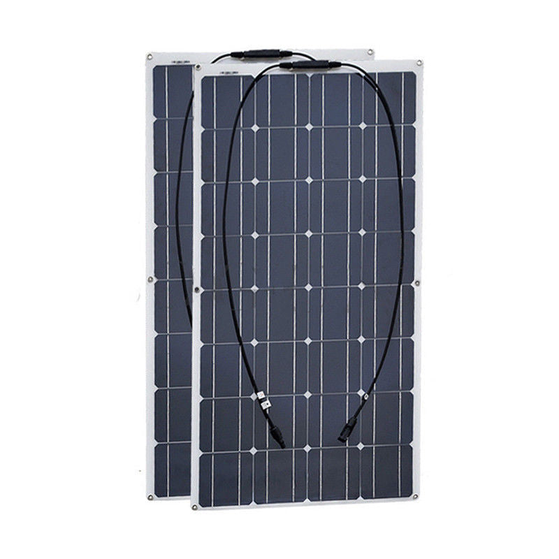 200W Complete Charging Set2*100W16V Flexible Solar Charging Panel20A Belt USB Controller