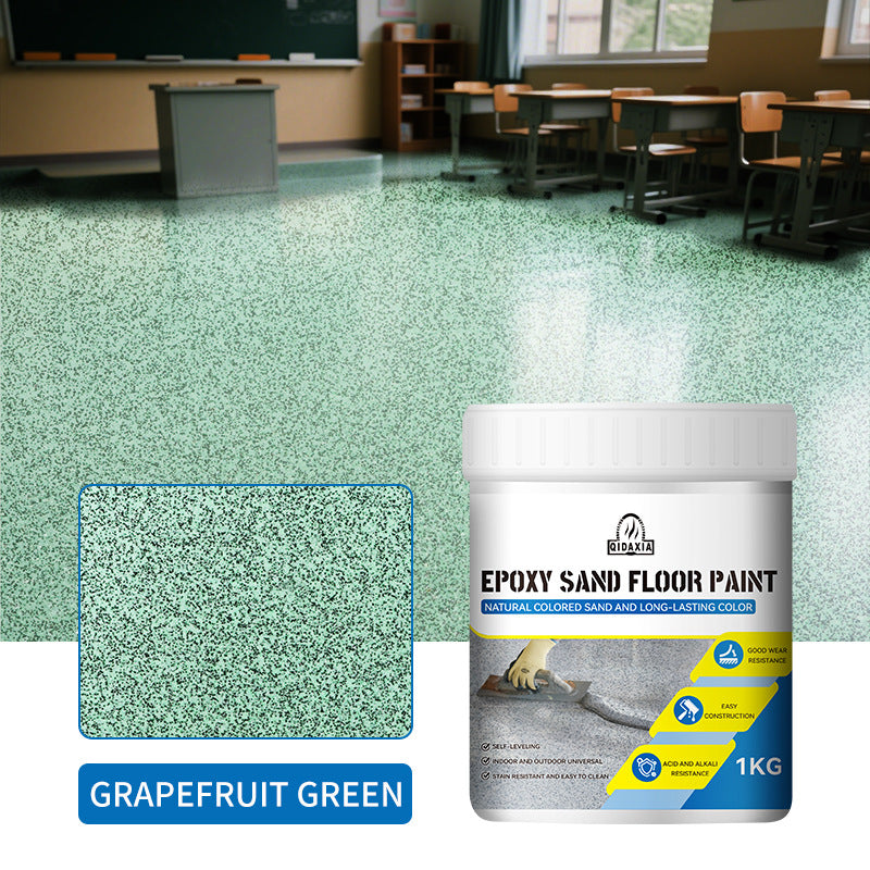 Epoxy Color Sand Self-Leveling Floor Paint Indoor and Outdoor Wear-Resistant Non-Slip Cement Floor Paint Pure Natural Imitation Marble Paint