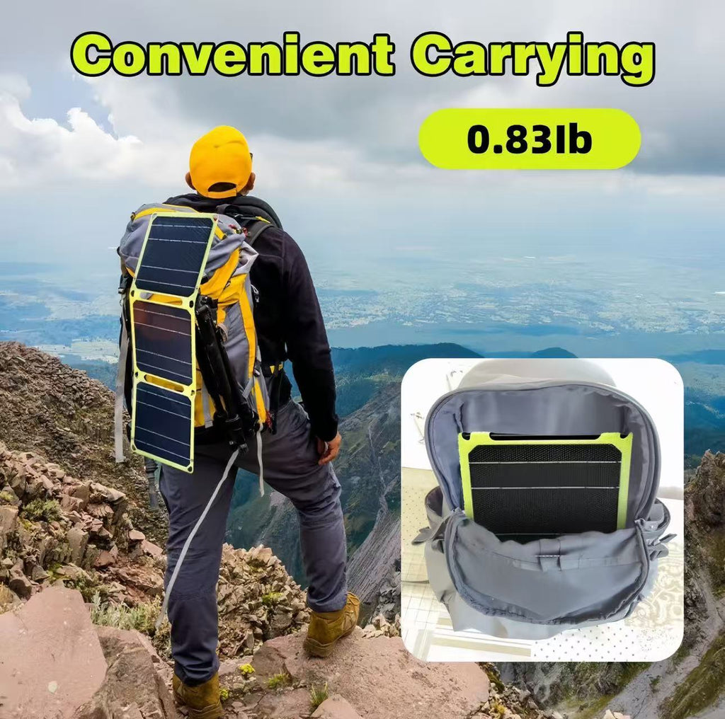 Solar Folding Bag15W Solar Battery Charger Outdoor Portable Photovoltaic Solar Power Battery Panel