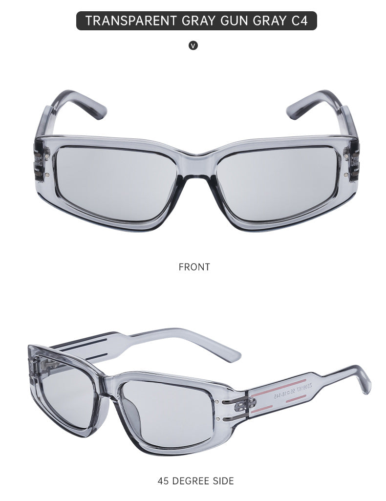 Fashion Square Frame Sunglasses for Women, Sun Protection, High-End European and American Style Small Frame Glasses Wholesale sunglasses Sunglasses