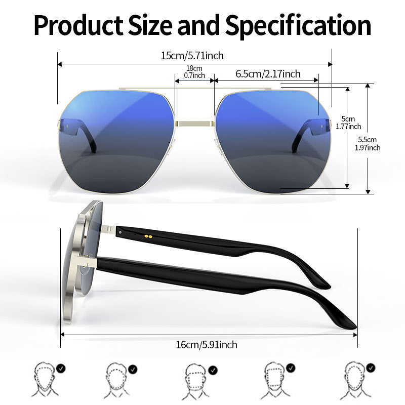 New Hot-Selling Smart AI Bluetooth Glasses for Business Calls TWS Bluetooth Headset Smart Glasses