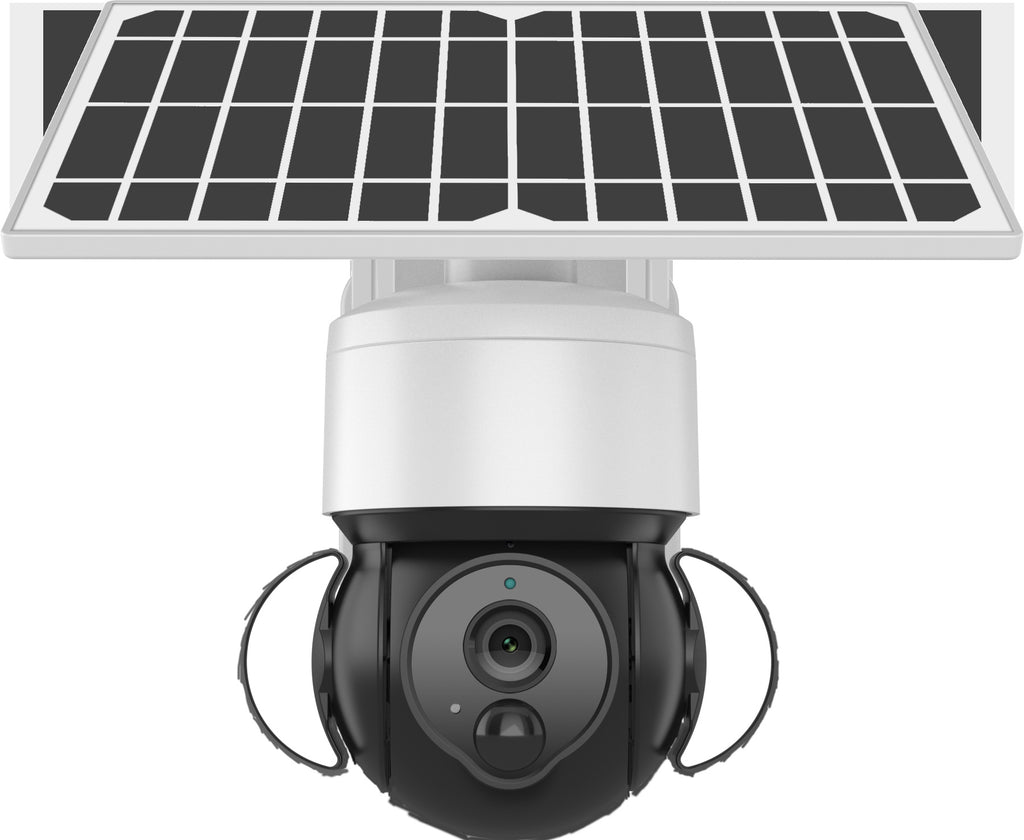 New Low-Power Solar Energy3MP HD Camera Phone Remote Monitoring Sound Light Warning