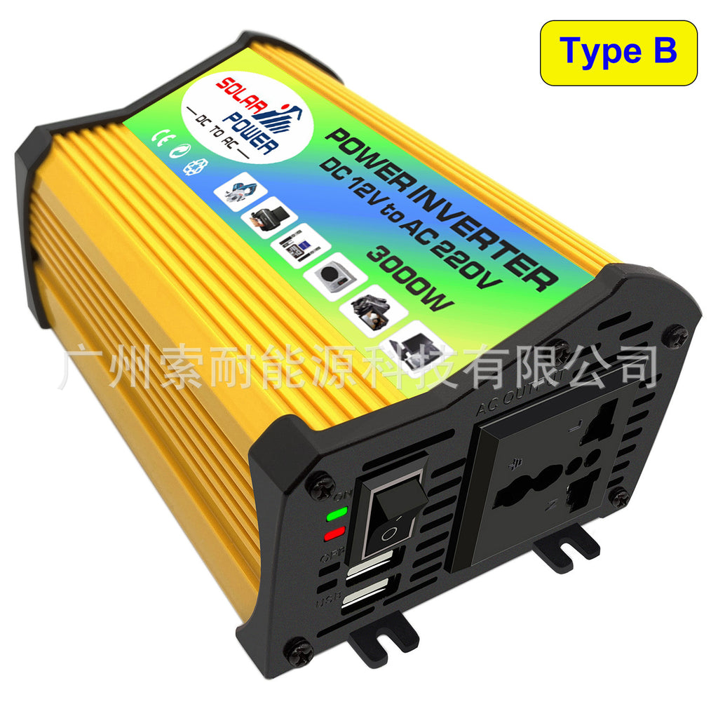 car power inverter 300W Vehicle Inverter12V Turn110V220V Double USB Set Sail