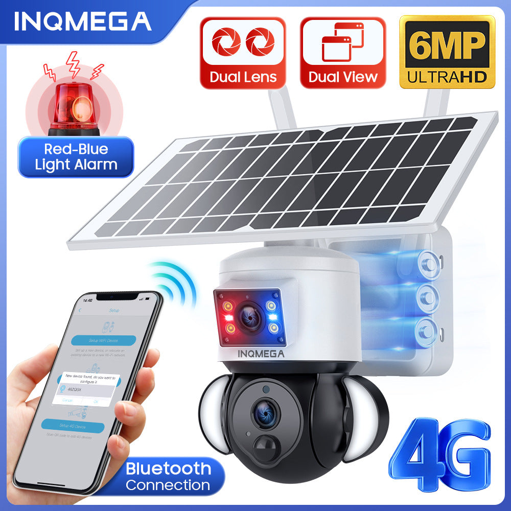 Private Model4G Solar-powered Camera600Wan Camera HD Outdoor Wireless WiFi Infrared Monitoring