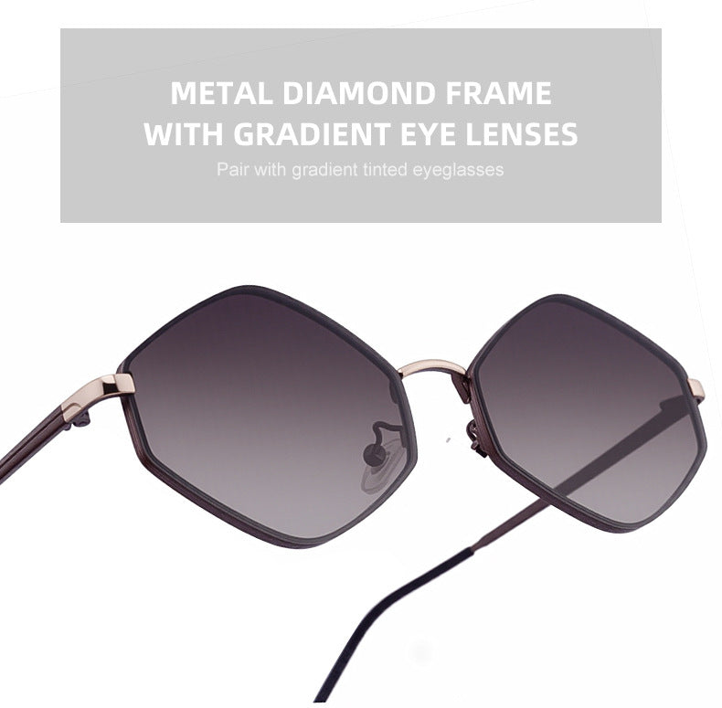 Polygonal Sunglasses for Women with a Sense of Sophistication2025New European and American fashion sunglasses driving UV protection glasses