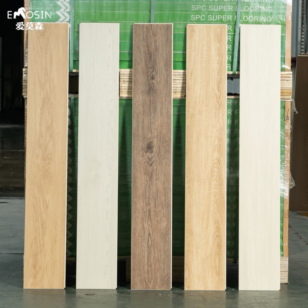 3.5mm 4.0mm  Spc  Floor Wood Tiles Plastic Flooring
