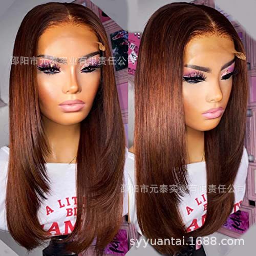 13X4 lace Layered Cut Straight Synthetic Wig for Daily Party