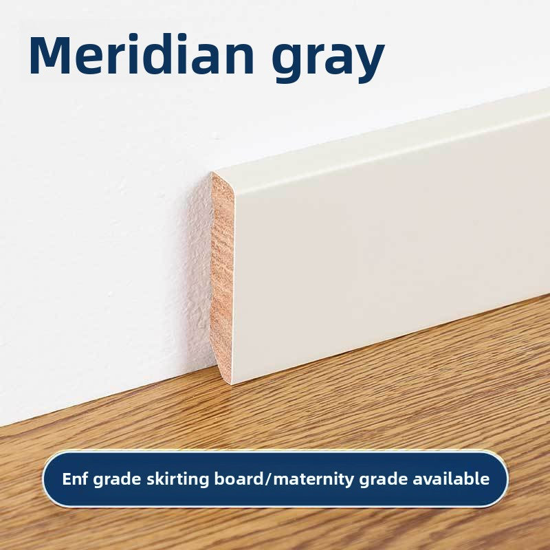 High-end ENF Taun skirting board in white and black, wooden skirting board, solid wood flat panel, ultra-narrow solid wood skirting board