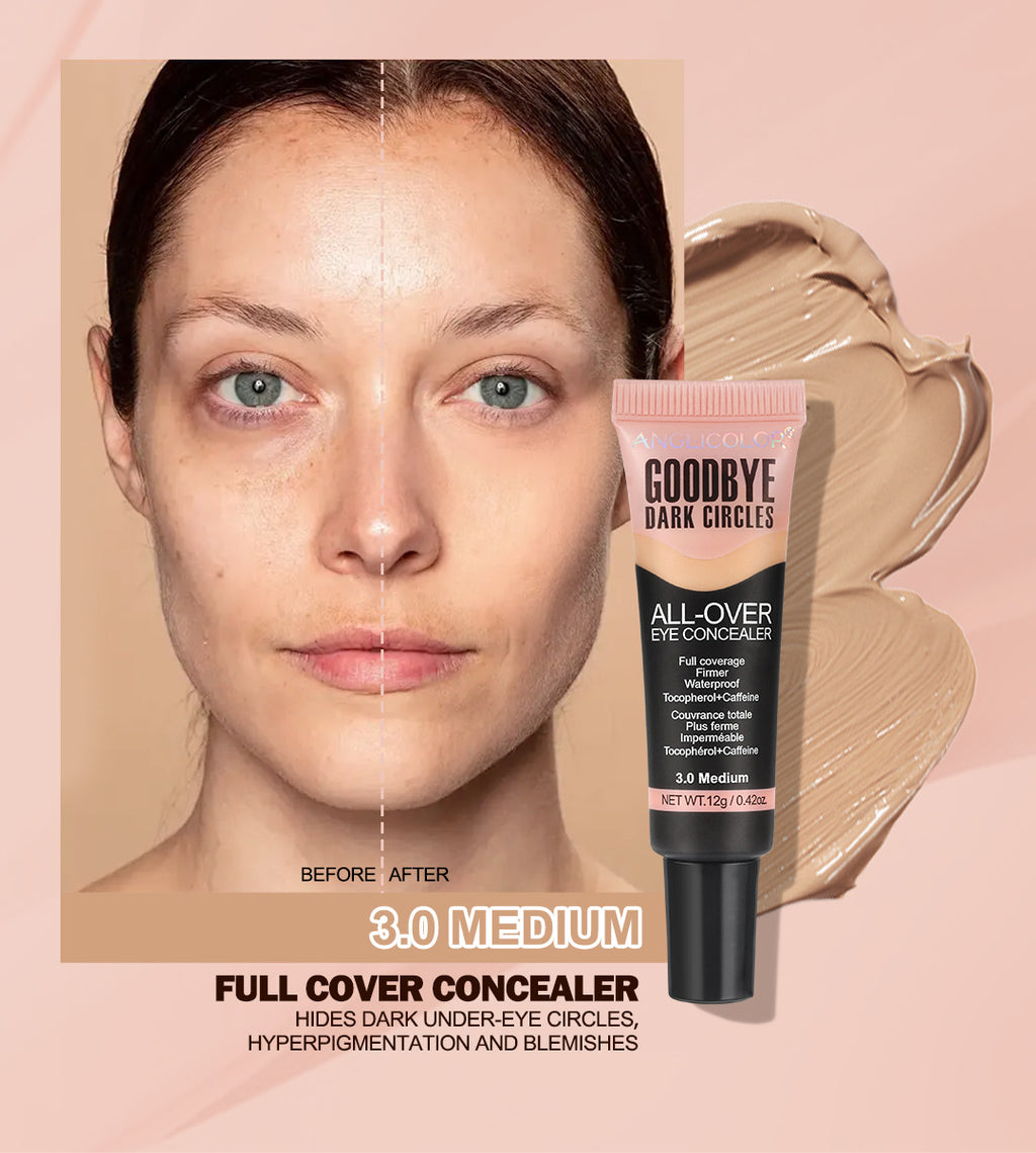 Powerful Concealer for Covering Tattoos, Dark Circles, Moisturizing, Brightening Concealer Liquid, Makeup Wholesale