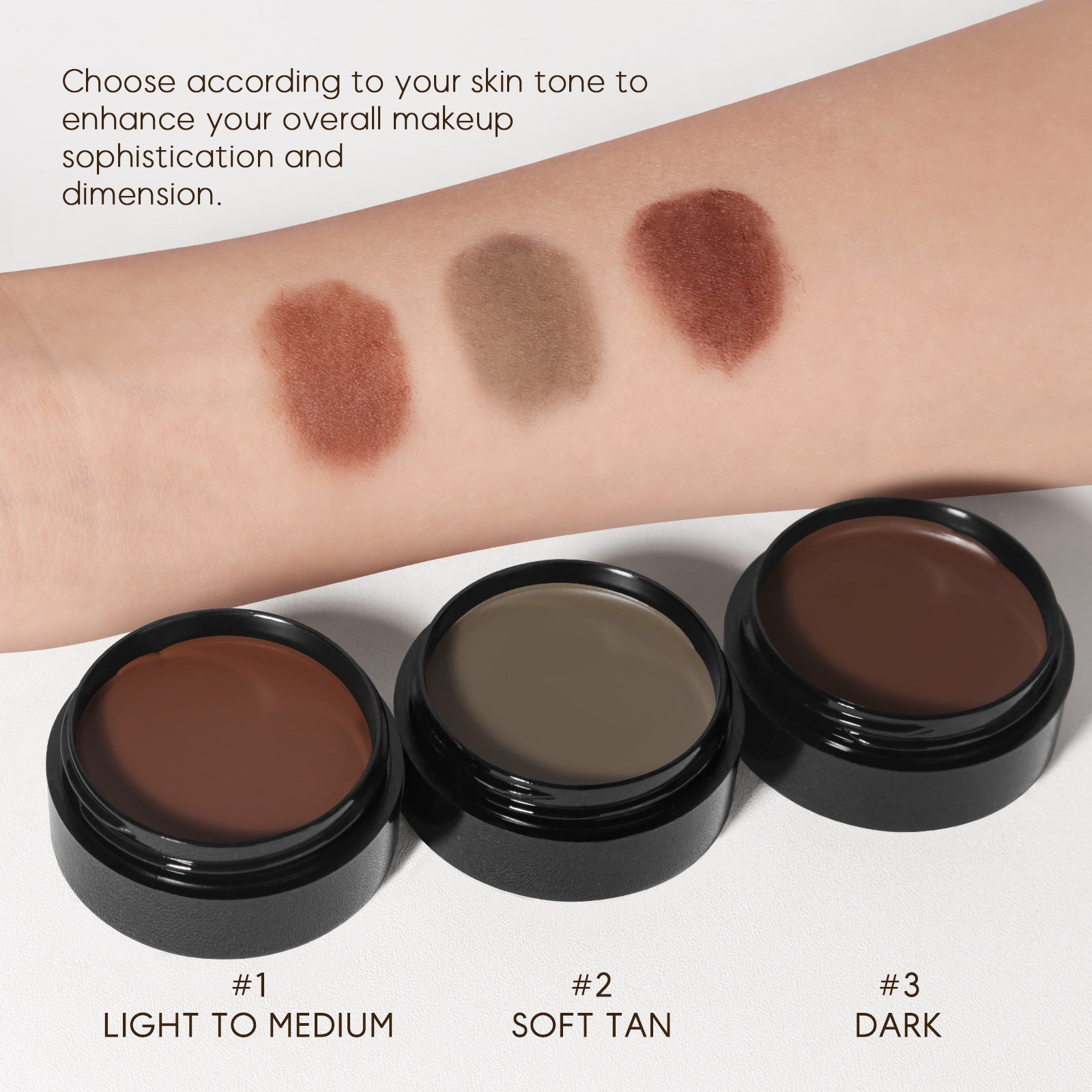 Contour Cream Waterproof Contouring Cream Durable Highlighter Natural Highlight Shadow Cream