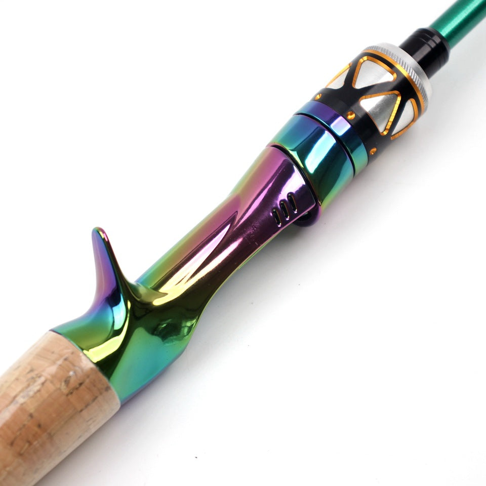 E-commerce Ultra-short Carbon Fiber Shrink UL Portable Lure Rod Electroplated Telescopic Stream Lure Rod