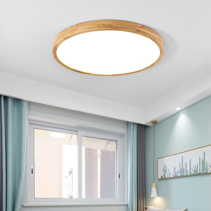 Solid Wood Bedroom Ceiling Light led Modern Simple Walnut Wood Room Lamp Creative Living Room Lamp Home Atmosphere Wholesale