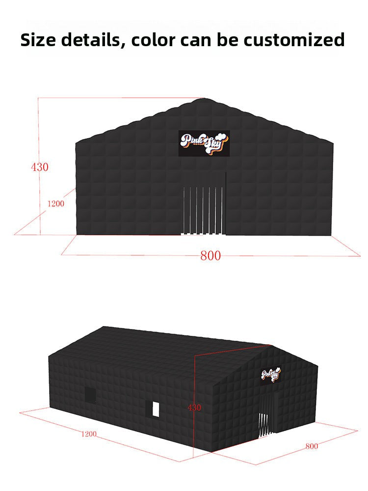 Internet Celebrity Inflatable Tent Large Outdoor Wedding Exhibition Mobile Banquet Tent Emergency Rescue Anti-epidemic Insulation Double Layer