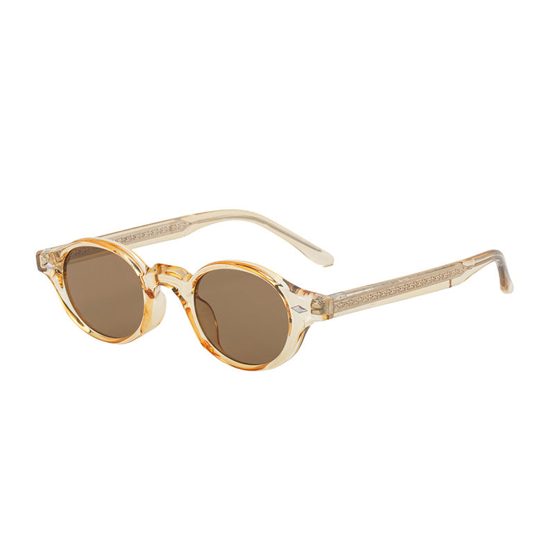 2025New European and American Round Small Frame Sunglasses for Women, Simple and Stylish Sun Protection Sunglasses for Women Wholesale shades
